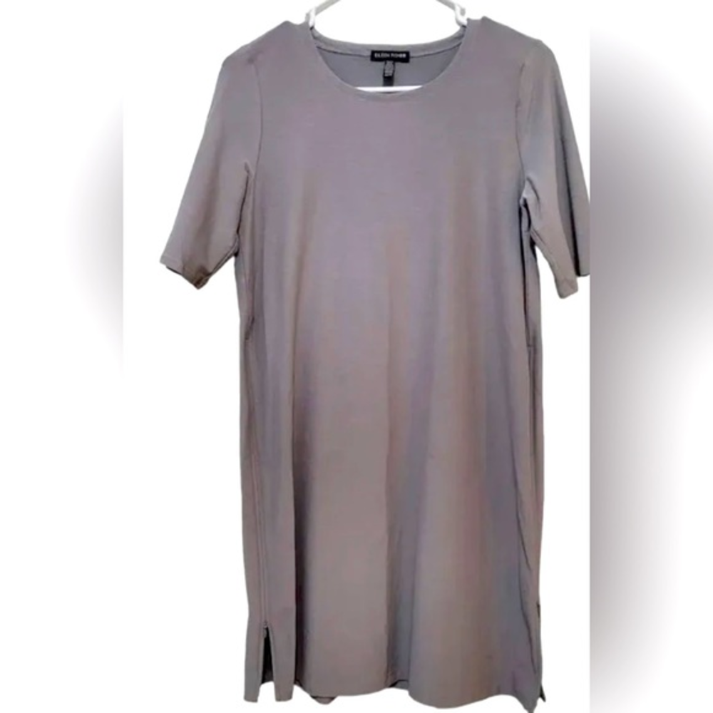 Eileen Fisher Grey‎ Side Zipper Causal Dress